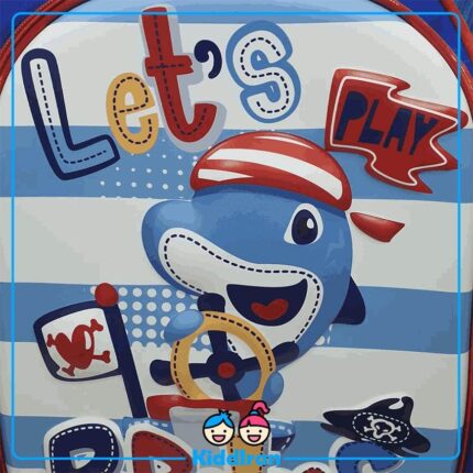 خرید کوله مدرسه پسرانه طرح دلفین