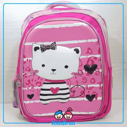 کوله مدرسه دخترانه طرح گربه