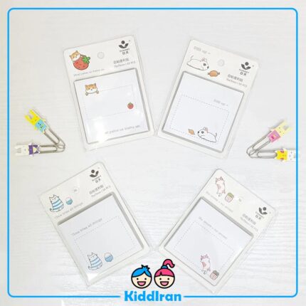 برگه یادداشت جیبی طرح حیوانات